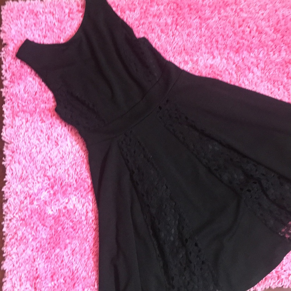 Altar’d State Black Dress w/ Lace Details